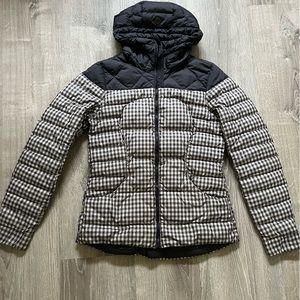 Size 6 lululemon down plaid checkered jacket